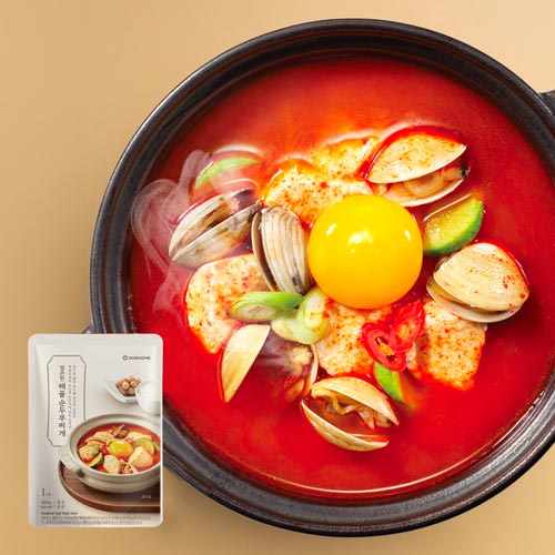 [골라담기] 얼큰한 해물 순두부찌개 400g
